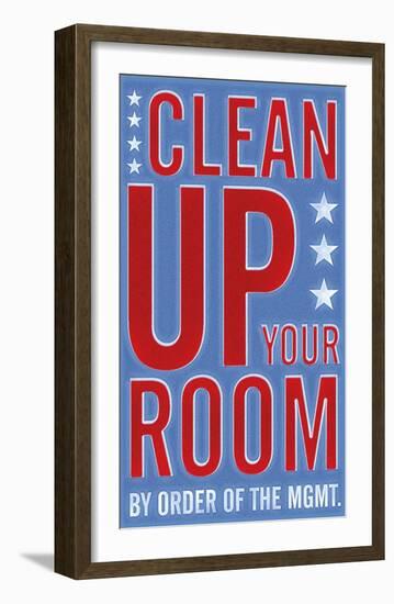 Clean Up Your Room-John Golden-Framed Art Print