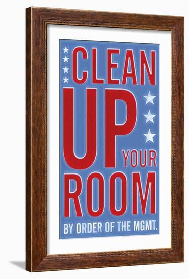 Clean Up Your Room-John Golden-Framed Art Print