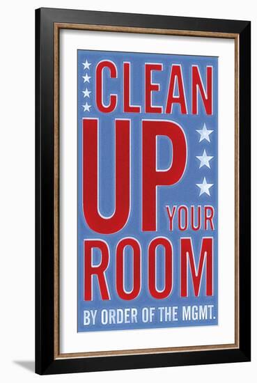 Clean Up Your Room-John Golden-Framed Art Print