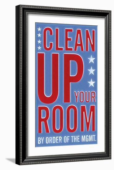 Clean Up Your Room-John Golden-Framed Art Print