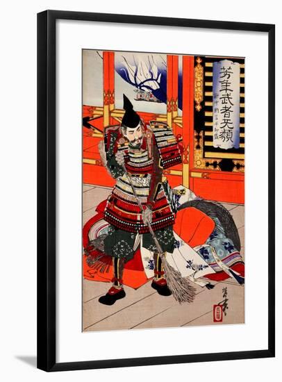 Cleaning Deck, from the Series Yoshitoshi's Incomparable Warriors-Yoshitoshi Tsukioka-Framed Giclee Print