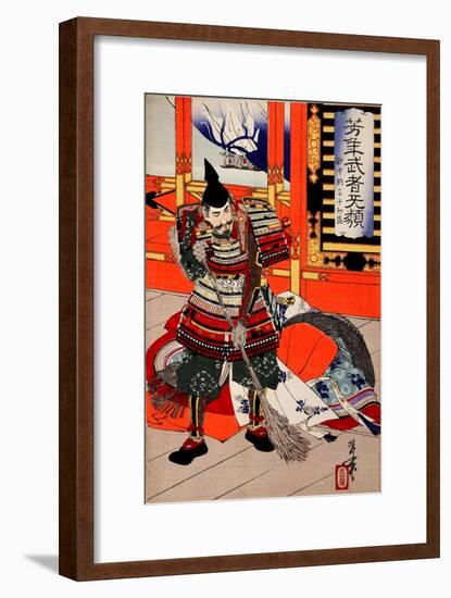 Cleaning Deck, from the Series Yoshitoshi's Incomparable Warriors-Yoshitoshi Tsukioka-Framed Giclee Print