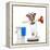 Cleaning Dog-Javier Brosch-Framed Premier Image Canvas