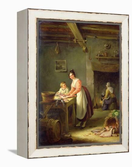 Cleaning the Fish-Nicholas Condy-Framed Premier Image Canvas