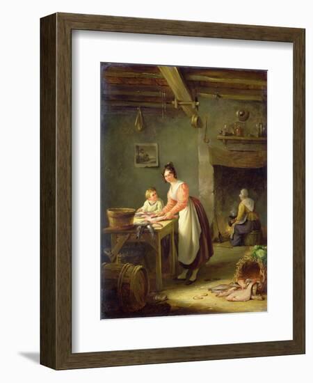 Cleaning the Fish-Nicholas Condy-Framed Giclee Print