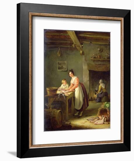 Cleaning the Fish-Nicholas Condy-Framed Giclee Print