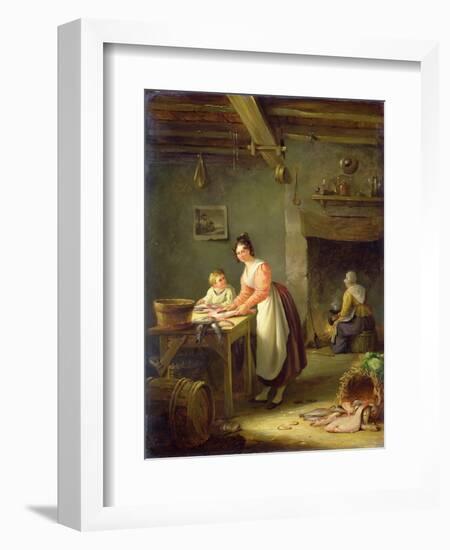 Cleaning the Fish-Nicholas Condy-Framed Giclee Print