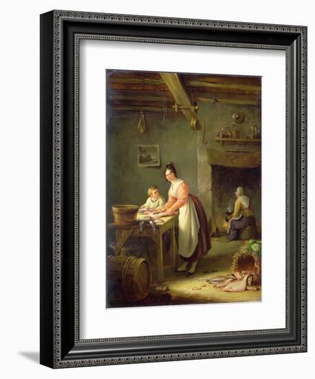 Cleaning the Fish-Nicholas Condy-Framed Giclee Print