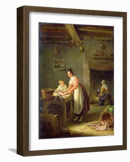 Cleaning the Fish-Nicholas Condy-Framed Giclee Print
