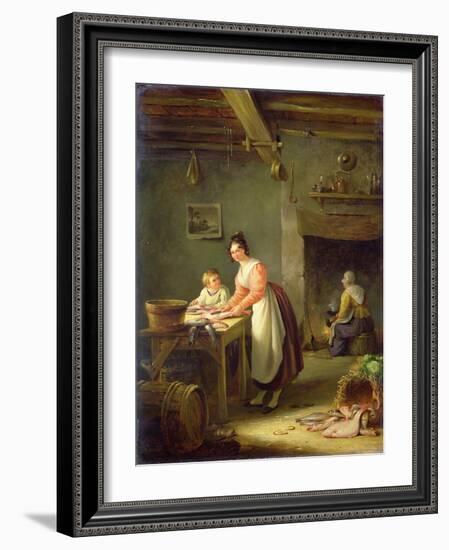 Cleaning the Fish-Nicholas Condy-Framed Giclee Print