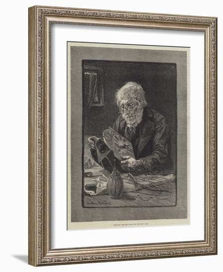 Cleaning the Old Clock for the New Year-Davidson Knowles-Framed Giclee Print