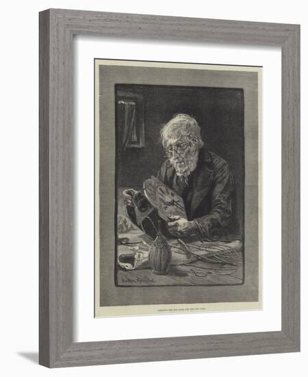 Cleaning the Old Clock for the New Year-Davidson Knowles-Framed Giclee Print