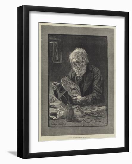 Cleaning the Old Clock for the New Year-Davidson Knowles-Framed Giclee Print