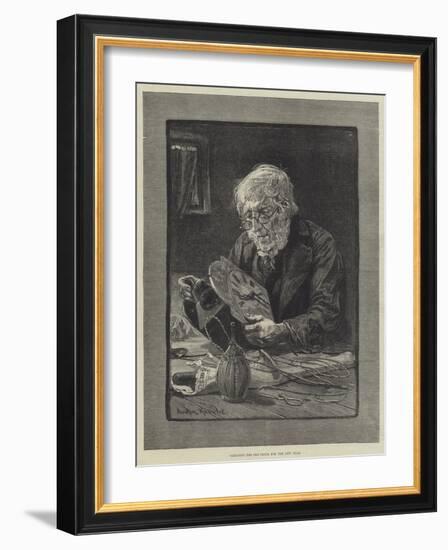 Cleaning the Old Clock for the New Year-Davidson Knowles-Framed Giclee Print