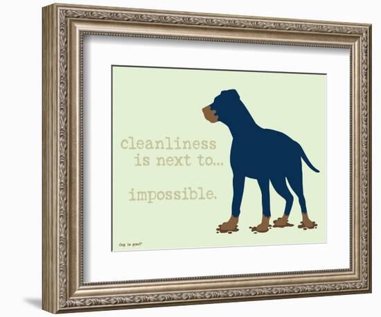 Cleanliness-Dog is Good-Framed Art Print