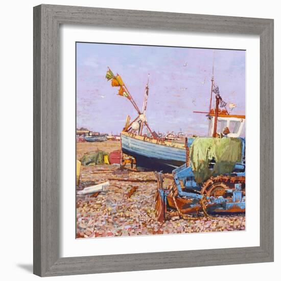 Clear Blue Day (Aldeburgh Beach) 2006-Martin Decent-Framed Giclee Print