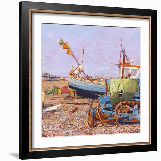 Clear Blue Day (Aldeburgh Beach) 2006-Martin Decent-Framed Giclee Print