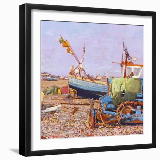 Clear Blue Day (Aldeburgh Beach) 2006-Martin Decent-Framed Giclee Print