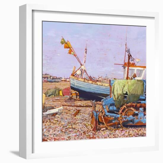 Clear Blue Day (Aldeburgh Beach) 2006-Martin Decent-Framed Giclee Print