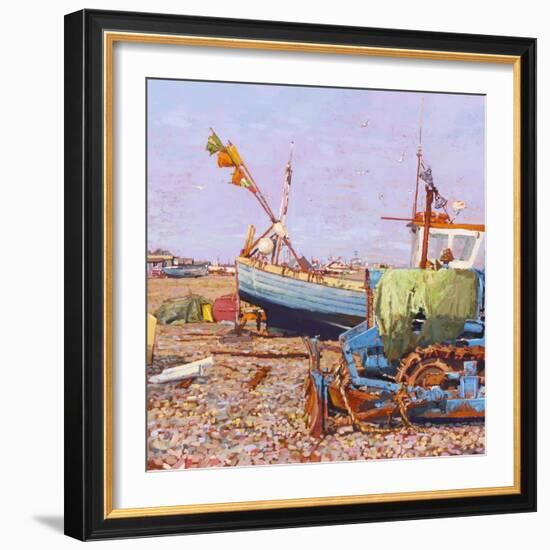 Clear Blue Day (Aldeburgh Beach) 2006-Martin Decent-Framed Giclee Print