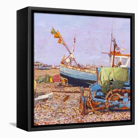 Clear Blue Day (Aldeburgh Beach) 2006-Martin Decent-Framed Premier Image Canvas