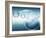 Clear Bubbles in Descending Size Rising from Water Ripples Surrounded by Clear Bubble-null-Framed Photographic Print