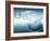 Clear Bubbles in Descending Size Rising from Water Ripples Surrounded by Clear Bubble-null-Framed Photographic Print