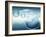 Clear Bubbles in Descending Size Rising from Water Ripples Surrounded by Clear Bubble-null-Framed Photographic Print