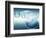 Clear Bubbles in Descending Size Rising from Water Ripples Surrounded by Clear Bubble-null-Framed Photographic Print