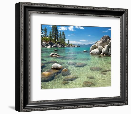 Clear Emerald Lake Tahoe-null-Framed Art Print