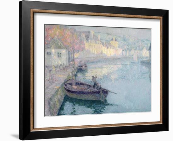 Clear Morning, Quimperle, 1923-Henri Eugene Augustin Le Sidaner-Framed Giclee Print