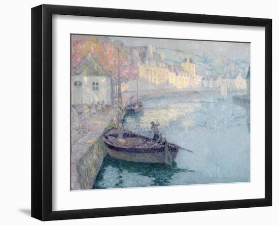 Clear Morning, Quimperle, 1923-Henri Eugene Augustin Le Sidaner-Framed Giclee Print