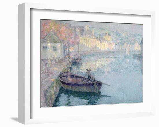 Clear Morning, Quimperle, 1923-Henri Eugene Augustin Le Sidaner-Framed Giclee Print