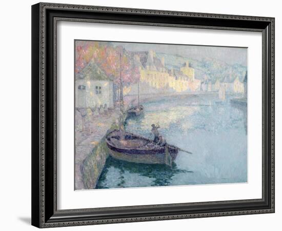 Clear Morning, Quimperle, 1923-Henri Eugene Augustin Le Sidaner-Framed Giclee Print