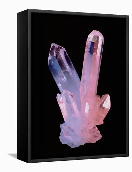 Clear Quartz Crystals (rock Crystals)-Geoff Tompkinson-Framed Premier Image Canvas