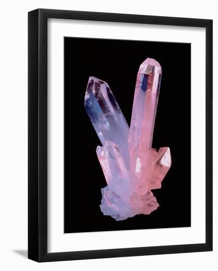 Clear Quartz Crystals (rock Crystals)-Geoff Tompkinson-Framed Photographic Print