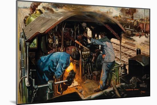 Clear Road Ahead, (Colour Lithograph)-Terence Cuneo-Mounted Giclee Print