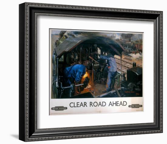 Clear Road Ahead, Monmouth Castle-null-Framed Art Print