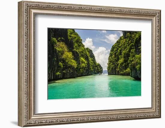 Clear Water in the Bacuit Archipelago, Palawan, Philippines-Michael Runkel-Framed Photographic Print