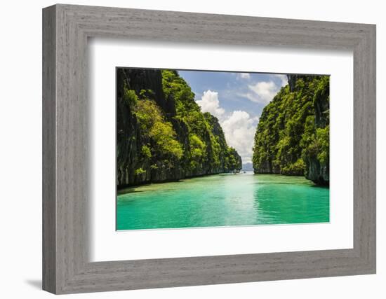 Clear Water in the Bacuit Archipelago, Palawan, Philippines-Michael Runkel-Framed Photographic Print