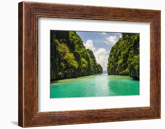 Clear Water in the Bacuit Archipelago, Palawan, Philippines-Michael Runkel-Framed Photographic Print