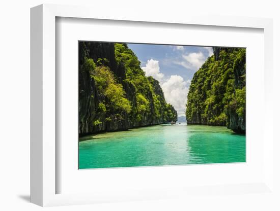 Clear Water in the Bacuit Archipelago, Palawan, Philippines-Michael Runkel-Framed Photographic Print