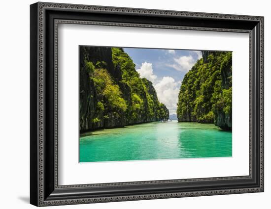 Clear Water in the Bacuit Archipelago, Palawan, Philippines-Michael Runkel-Framed Photographic Print