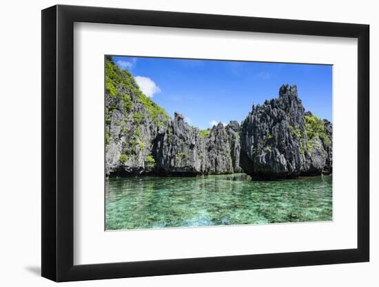 Clear Water in the Bacuit Archipelago, Palawan, Philippines-Michael Runkel-Framed Photographic Print