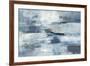 Clear Water Indigo and Gray-Silvia Vassileva-Framed Art Print