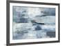 Clear Water Indigo and Gray-Silvia Vassileva-Framed Art Print