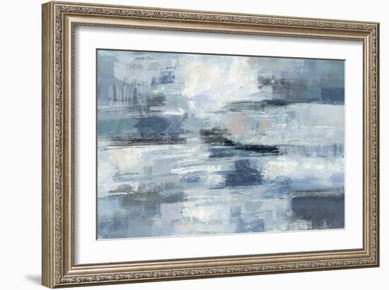 Clear Water Indigo and Gray-Silvia Vassileva-Framed Premium Giclee Print