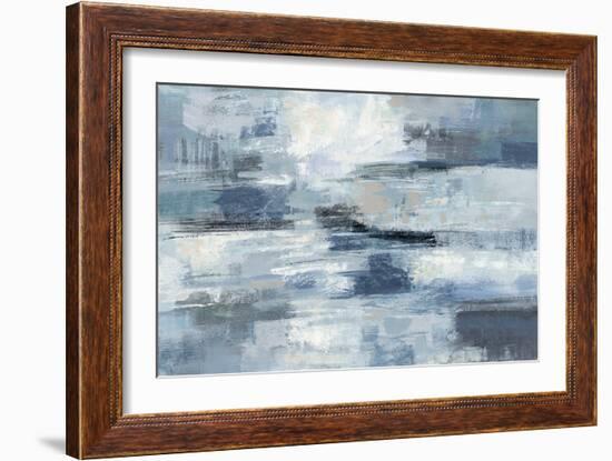 Clear Water Indigo and Gray-Silvia Vassileva-Framed Premium Giclee Print