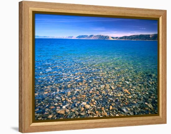 Clear Water of Bear Lake, Near Rendezvous Beach, Utah, USA-Scott T. Smith-Framed Premier Image Canvas