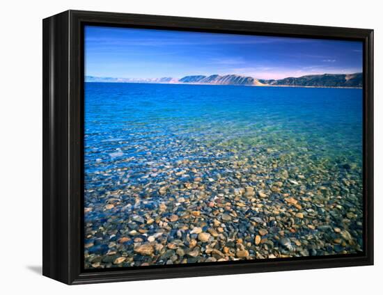 Clear Water of Bear Lake, Near Rendezvous Beach, Utah, USA-Scott T. Smith-Framed Premier Image Canvas